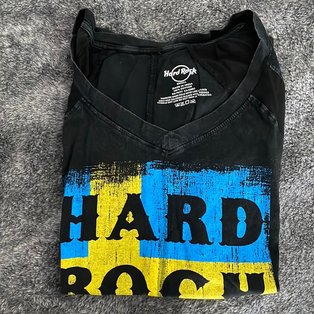 Hard Rock Cafe Stockholm Black Tshirt Size S